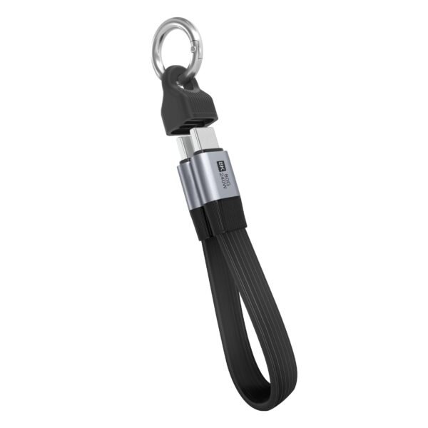 USB4  V2.0 USB-C Cable 80G 8K 240W with metal handing ring