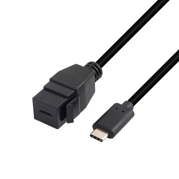 USB-C Male to Female Keystone Cable 10G