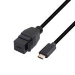 USB-C Male to Female Keystone Cable 10G