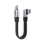 USB C USB4 V2.0 Flat 80Gbps Cable 90 Degree angle