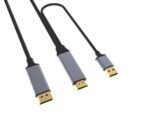 HDMI Male to Displayport Male 4K@60Hz Cable